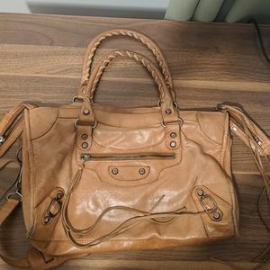 Balenciaga city bag in tan leather